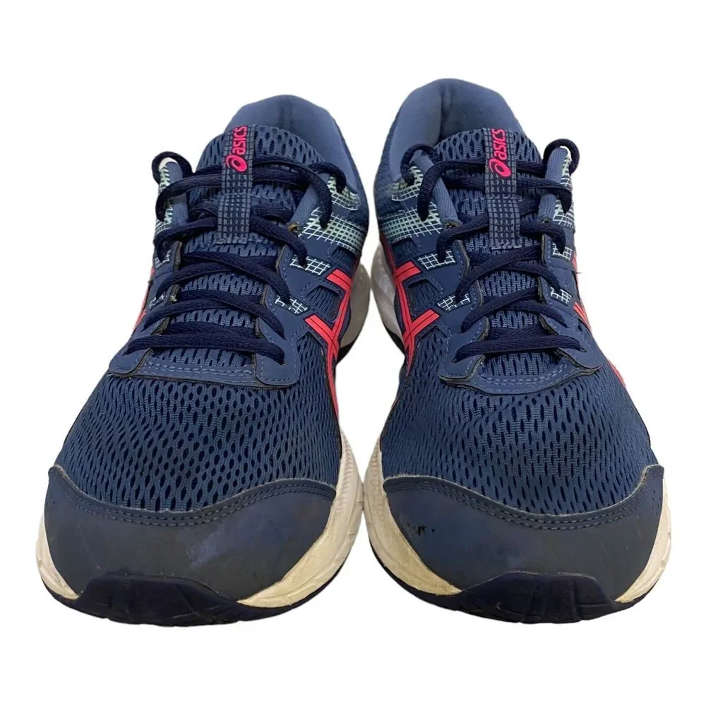 ASICS‎ Gel Contend 6 Women's Athletic Sneaker Shoes Blue Pink White Size 11